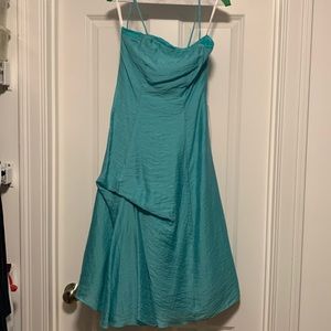Fun WToo aqua bridesmaid dress